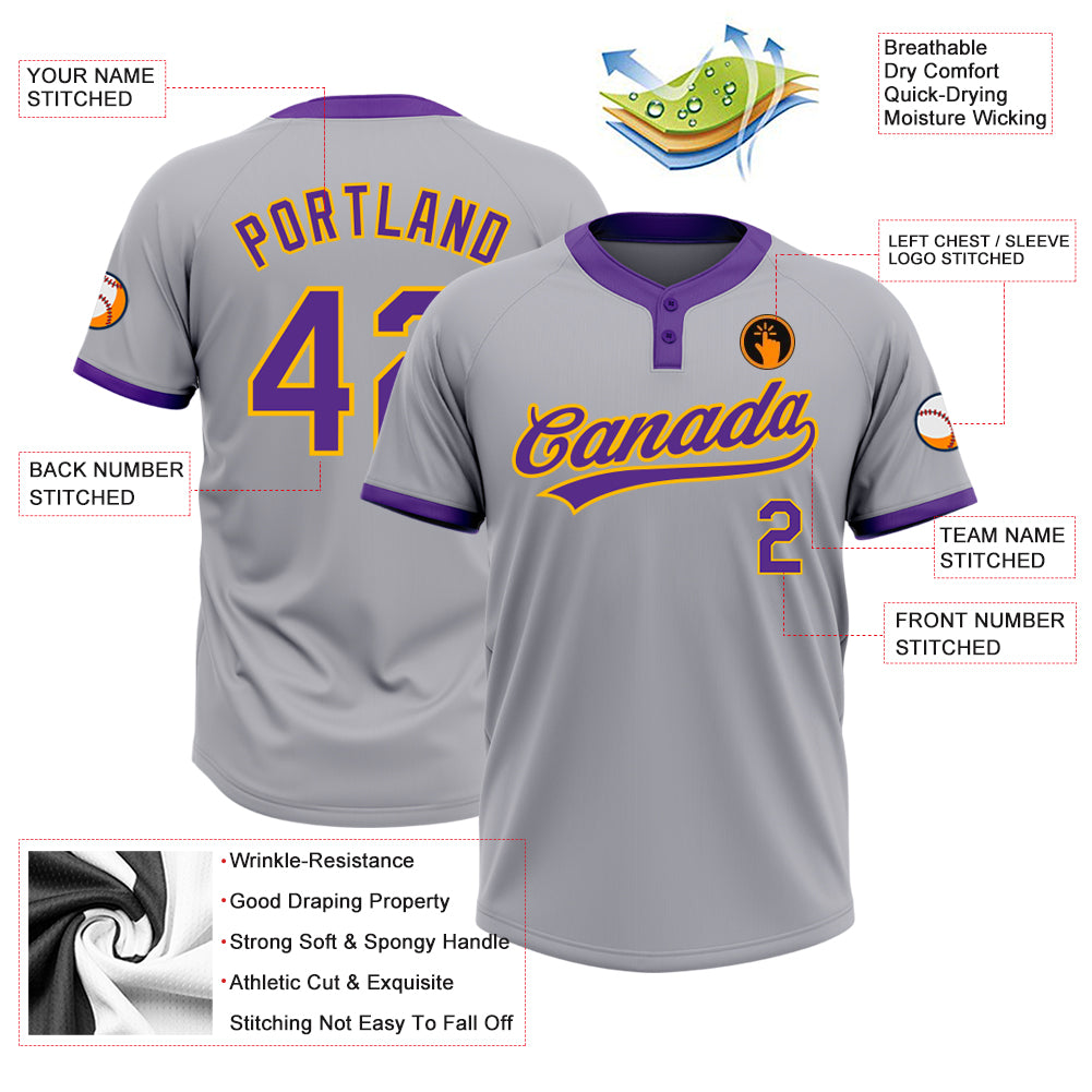 Custom Purple Softball Jerseys  Purple Softball Uniforms for Sale