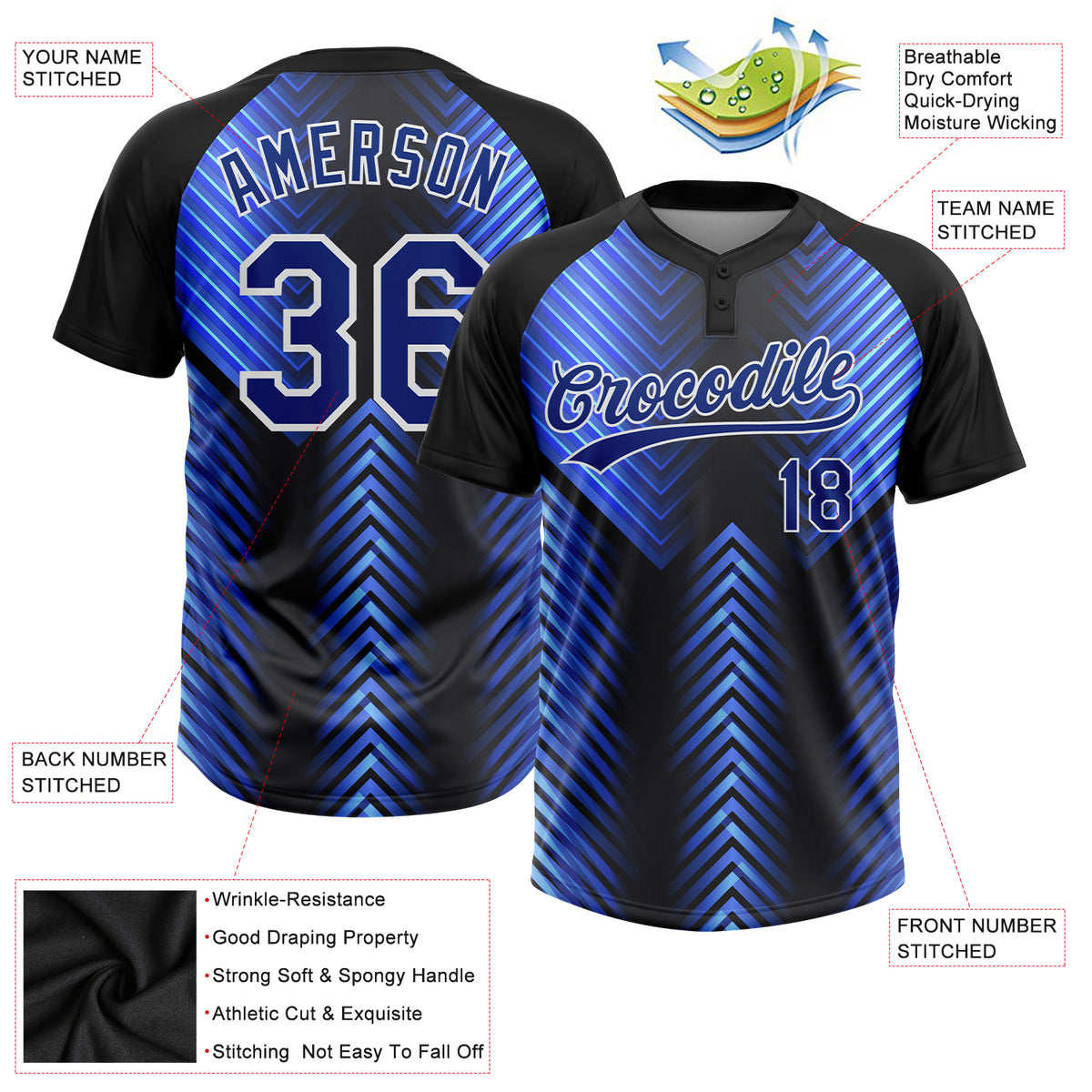 Cheap Custom Gray Light Blue Black-Pink Two-Button Unisex Softball Jersey  Free Shipping – CustomJerseysPro