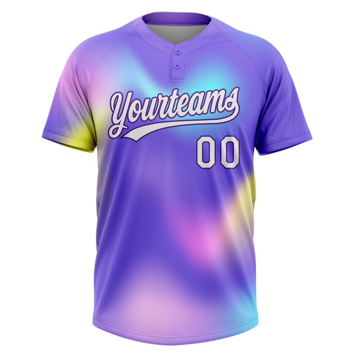 Cheap Custom Pink White Two-Button Softball Jersey Free Shipping