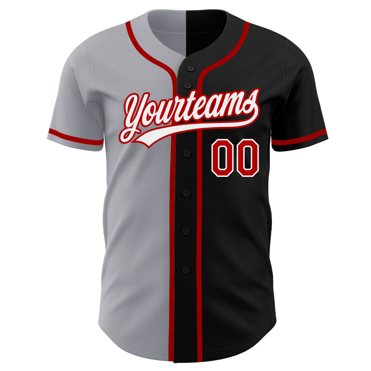 Cheap Custom Green Red-Gold Authentic Split Fashion Baseball Jersey Free  Shipping – CustomJerseysPro