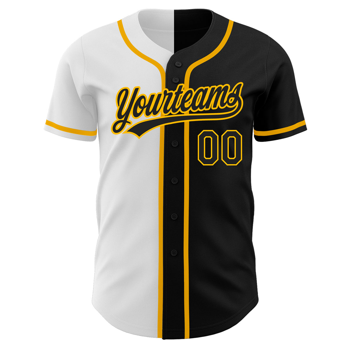 Cheap Custom Royal Black-Gold Authentic Split Fashion Baseball Jersey Free  Shipping – CustomJerseysPro