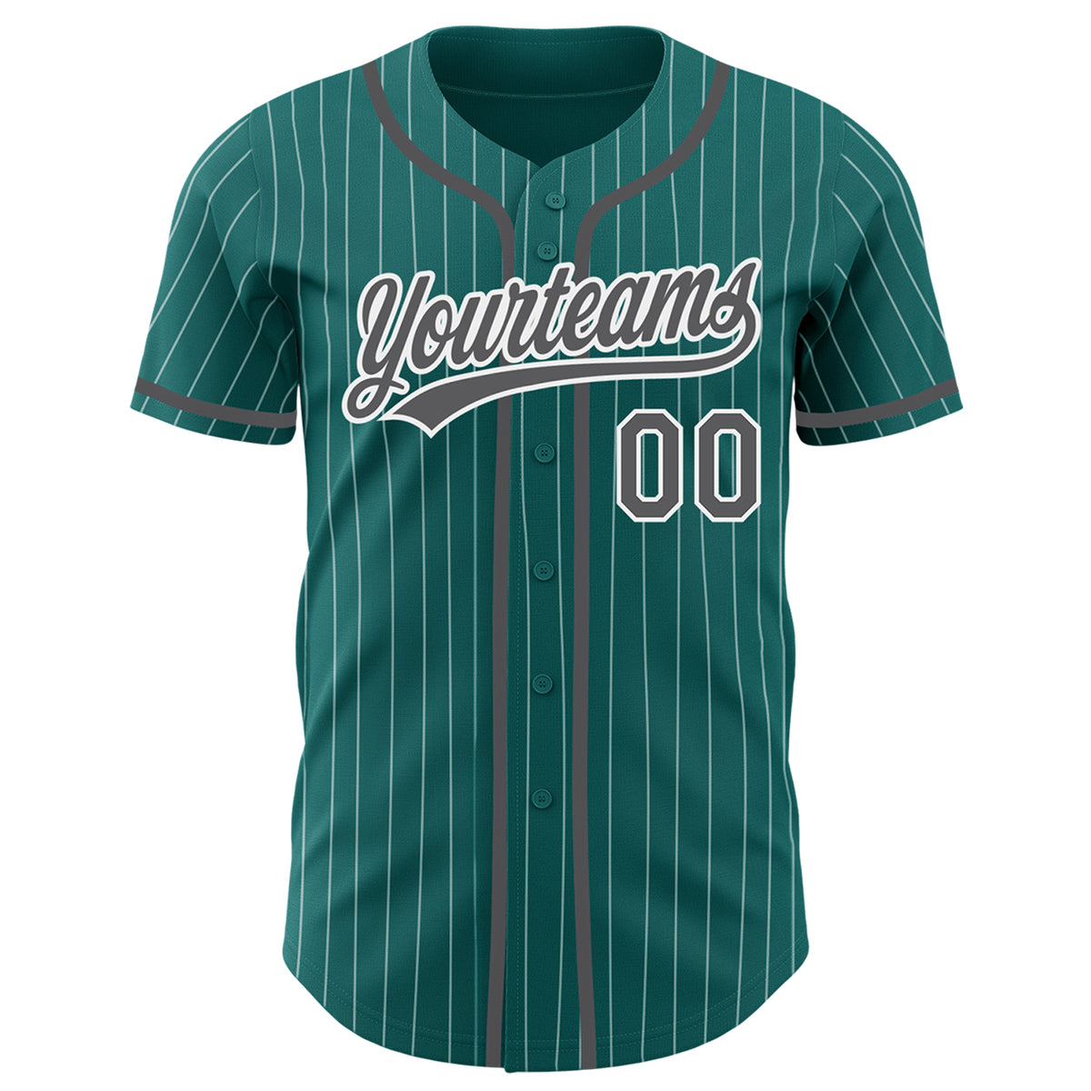 Cheap Custom White Teal Pinstripe Teal-Navy Authentic Baseball Jersey Free  Shipping – CustomJerseysPro