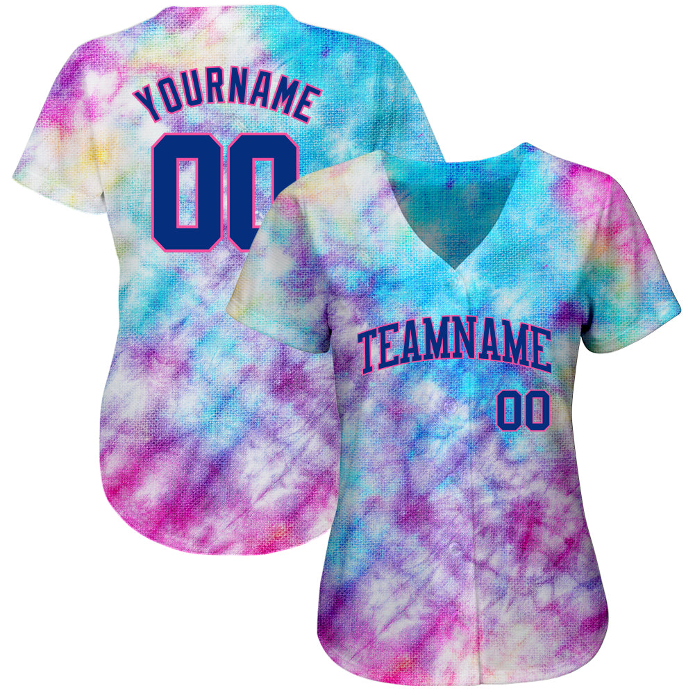 Cheap Custom Tie Dye Red-Gold 3D Authentic Baseball Jersey Free Shipping –  CustomJerseysPro