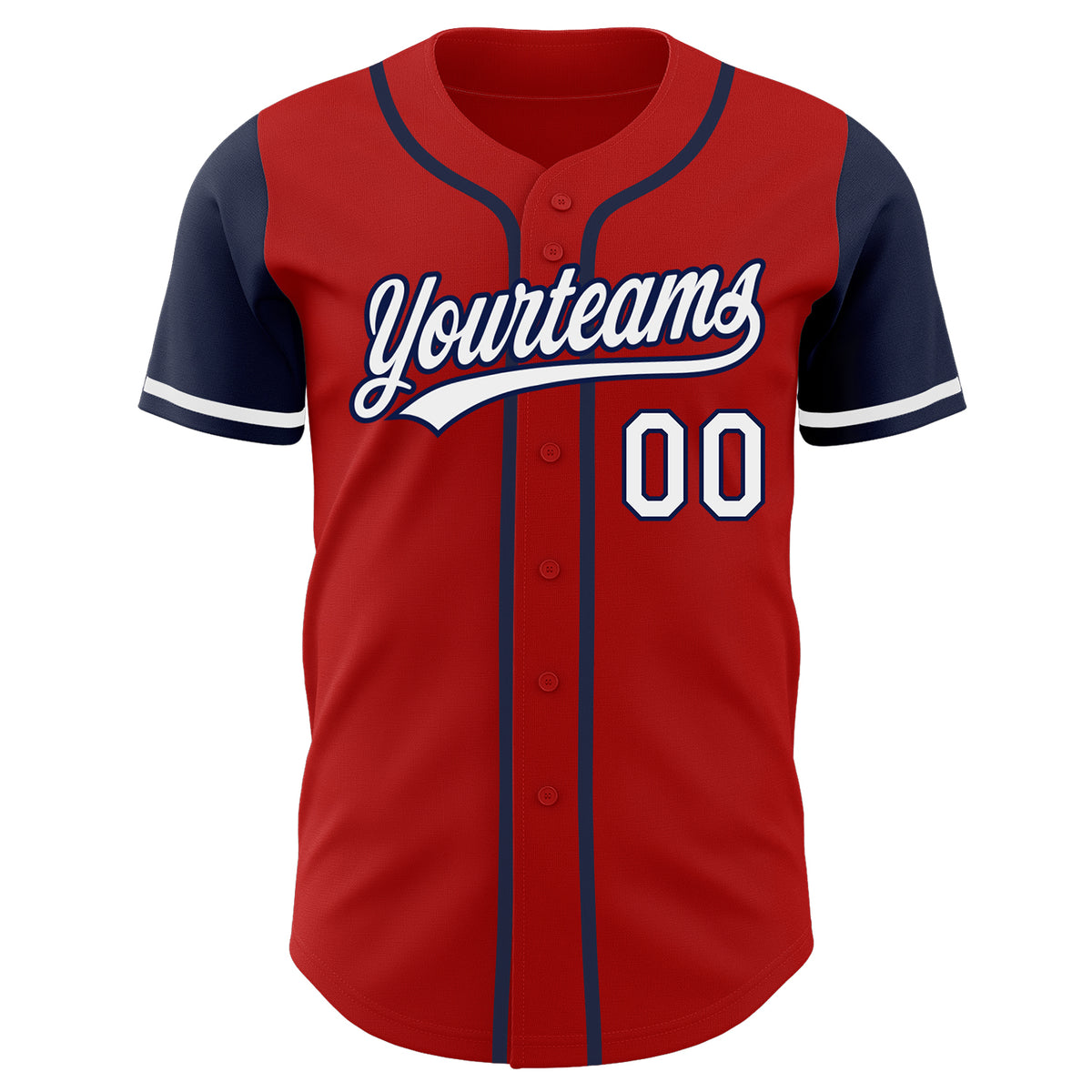 Cheap Custom Red White-Navy Authentic Fade Fashion Baseball Jersey Free  Shipping – CustomJerseysPro