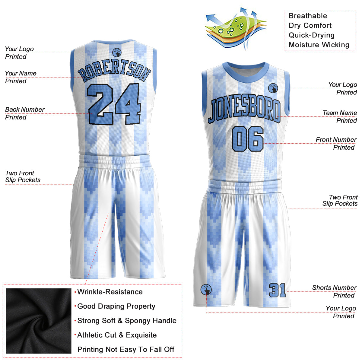 Custom White Black Round Neck Basketball Jersey – CustomJerseysPro