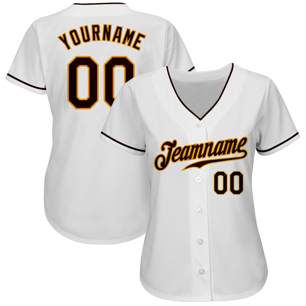 Cheap Custom Brown Brown-Gold Authentic Sleeveless Baseball Jersey Free  Shipping – CustomJerseysPro