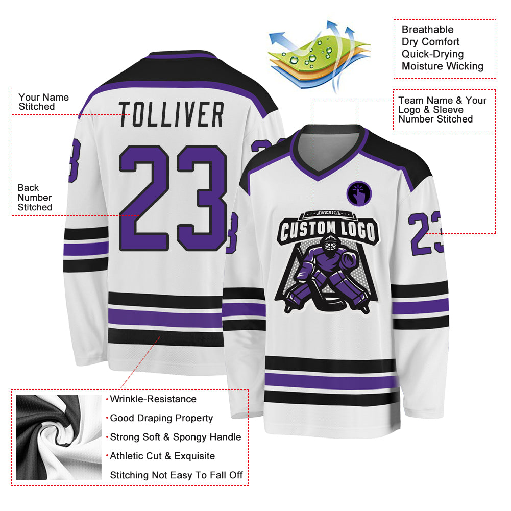 Cheap Custom Old Gold Purple-Black Hockey Jersey Free Shipping –  CustomJerseysPro