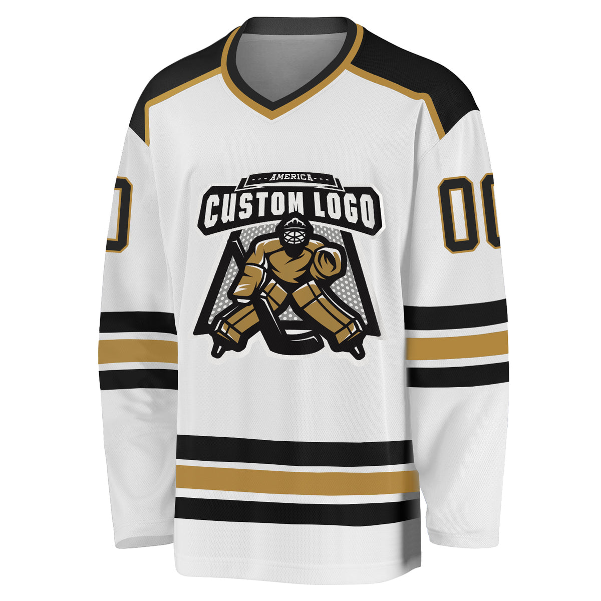 Cheap Custom Orange Black-Old Gold Hockey Jersey Free Shipping –  CustomJerseysPro