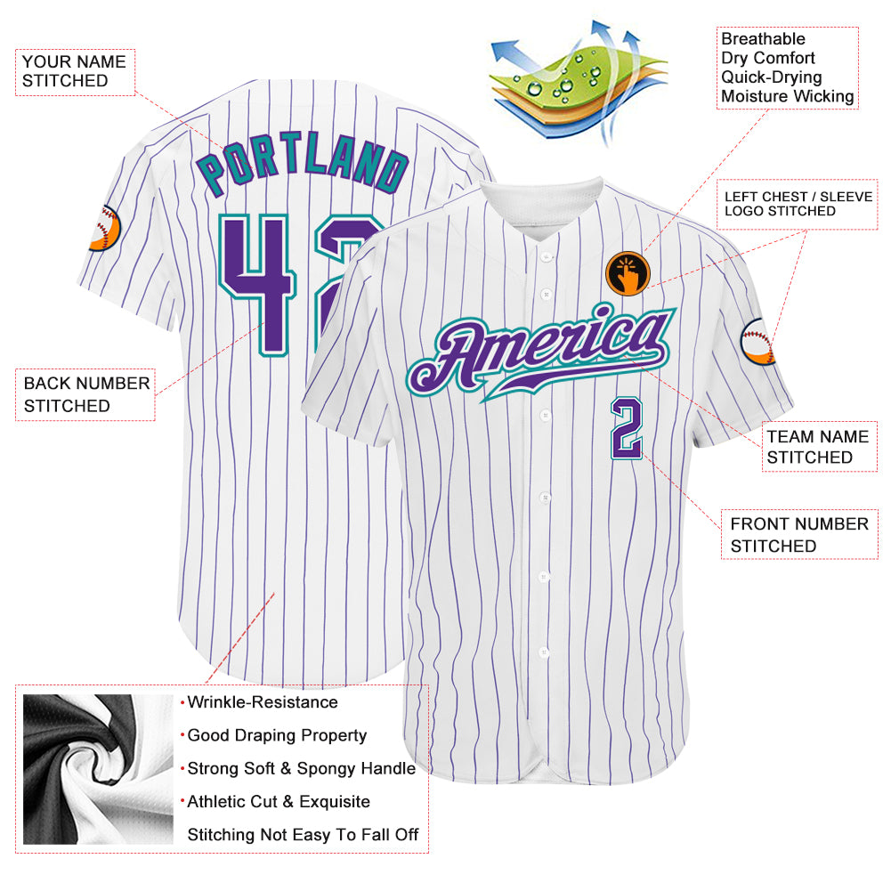 Custom PURPLE - Customized Men's Baseball Jerseys