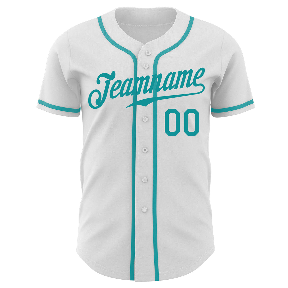 Cheap Custom Brown Teal-White Authentic Baseball Jersey Free