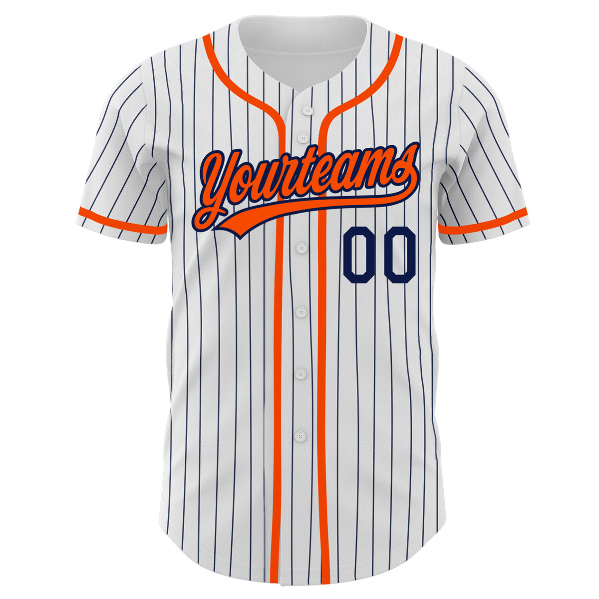 Cheap Custom White Blue-Orange Authentic Baseball Jersey Free Shipping –  CustomJerseysPro