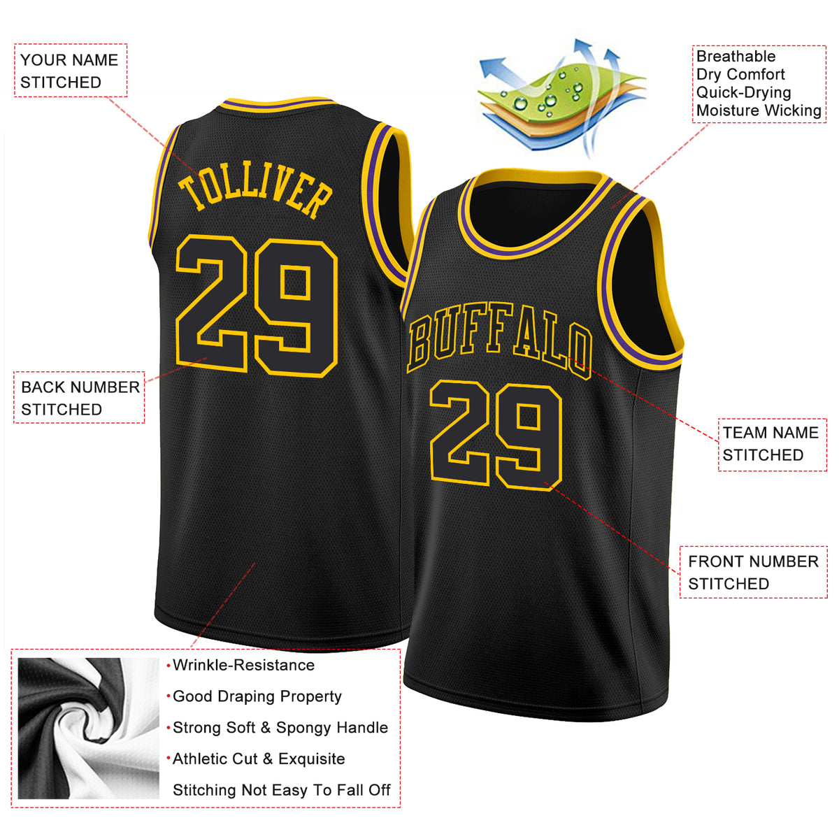 Sale Build Gold Basketball Cream Rib-Knit Jersey Navy – CustomJerseysPro