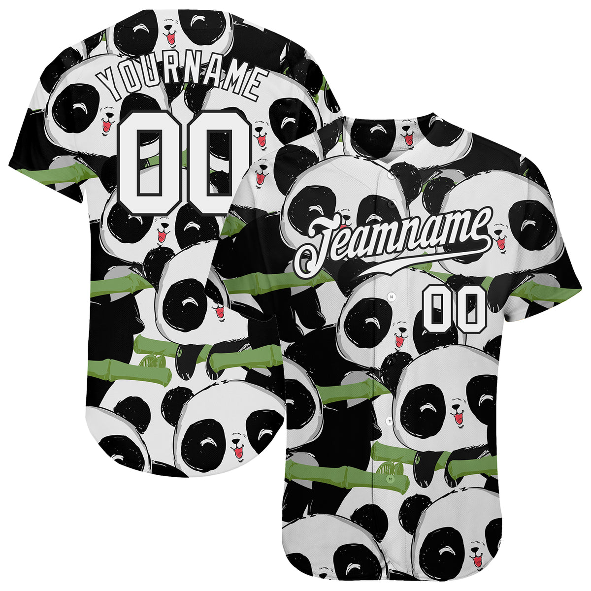 Cheap Custom Black White 3D Pattern Design Rabbit Authentic Baseball Jersey  Free Shipping – CustomJerseysPro