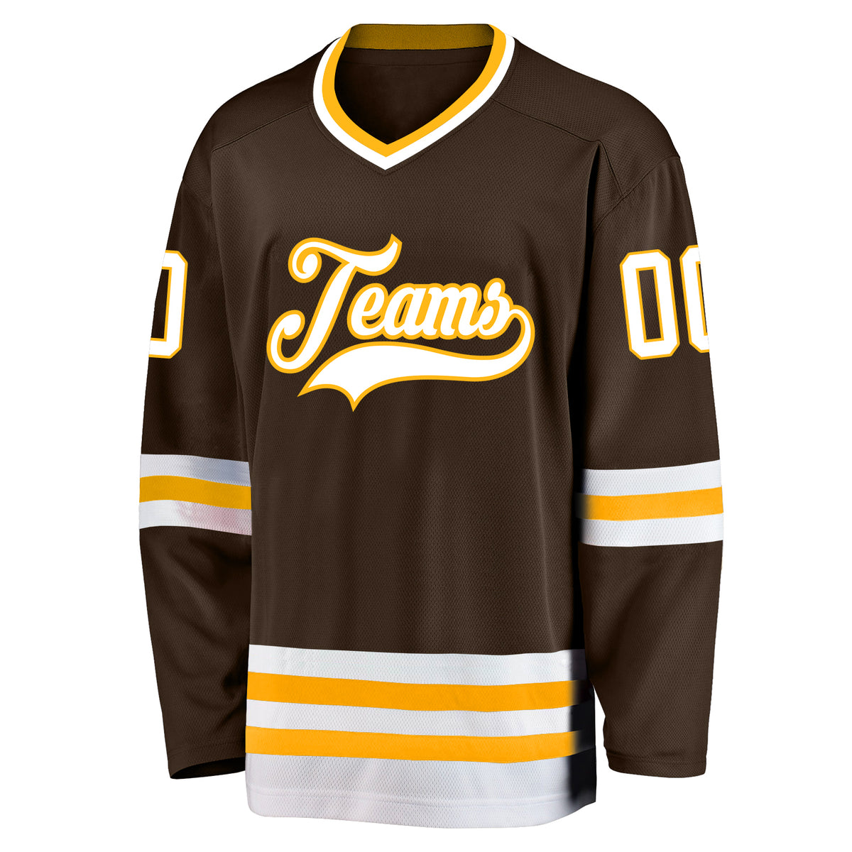 White Black Yellow Sublimated Custom Blank Hockey Jerseys | YoungSpeeds