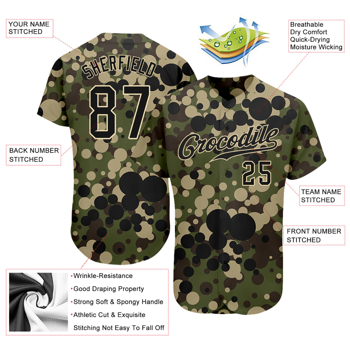 Camo baseball hot sale uniforms