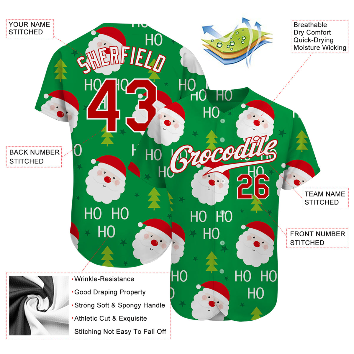 Boston Red Sox MLB Baseball Ho Ho Ho Santa Claus Merry Christmas Shirt