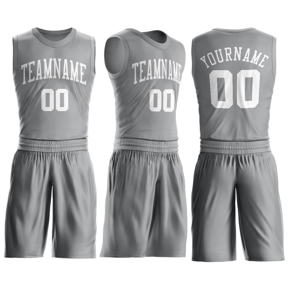 Custom White Black Round Neck Basketball Jersey – CustomJerseysPro