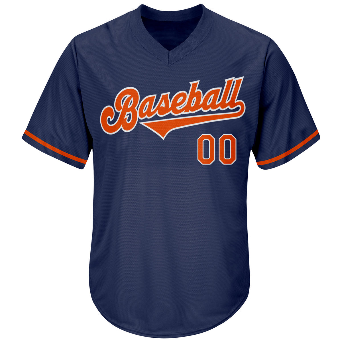 Sale Build White Baseball Authentic Orange Jersey Navy