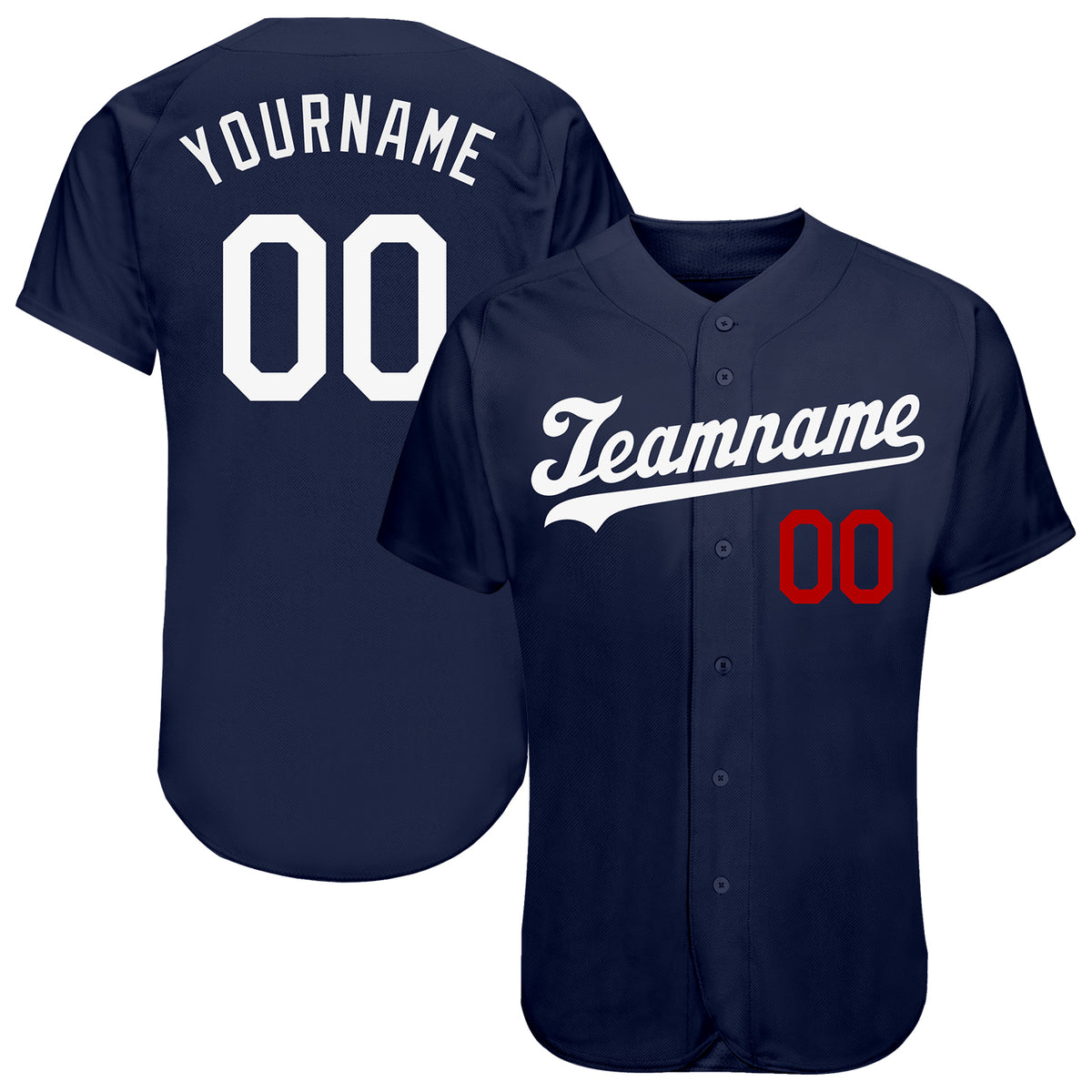 Custom Navy Red-Old Gold Baseball Jersey – CustomJerseysPro