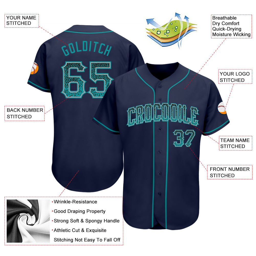 Cheap Custom Aqua Navy-Gray Authentic Drift Fashion Baseball Jersey Free  Shipping – CustomJerseysPro