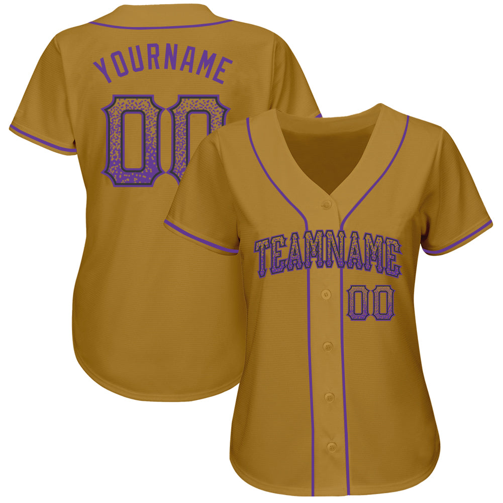 Cheap Custom Gold Purple-Black Authentic Sleeveless Baseball Jersey Free  Shipping – CustomJerseysPro