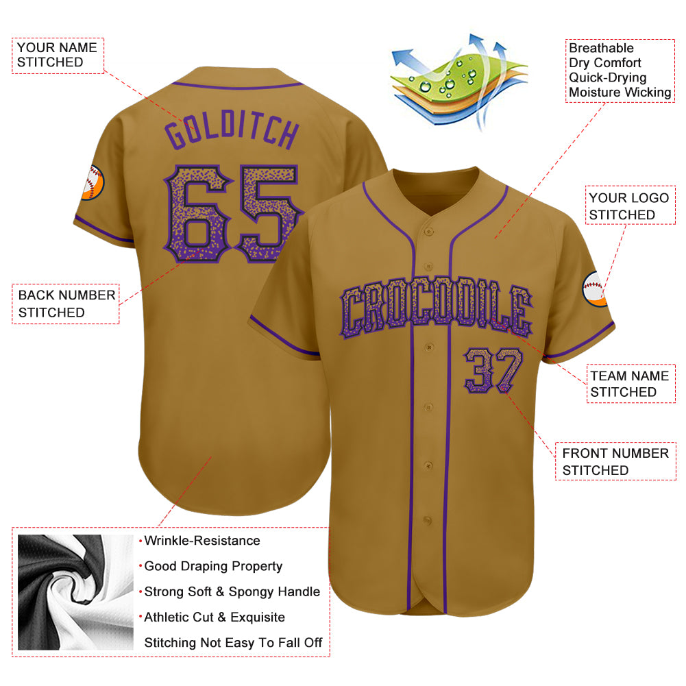 Cheap Custom Gold Purple-Black Authentic Sleeveless Baseball Jersey Free  Shipping – CustomJerseysPro