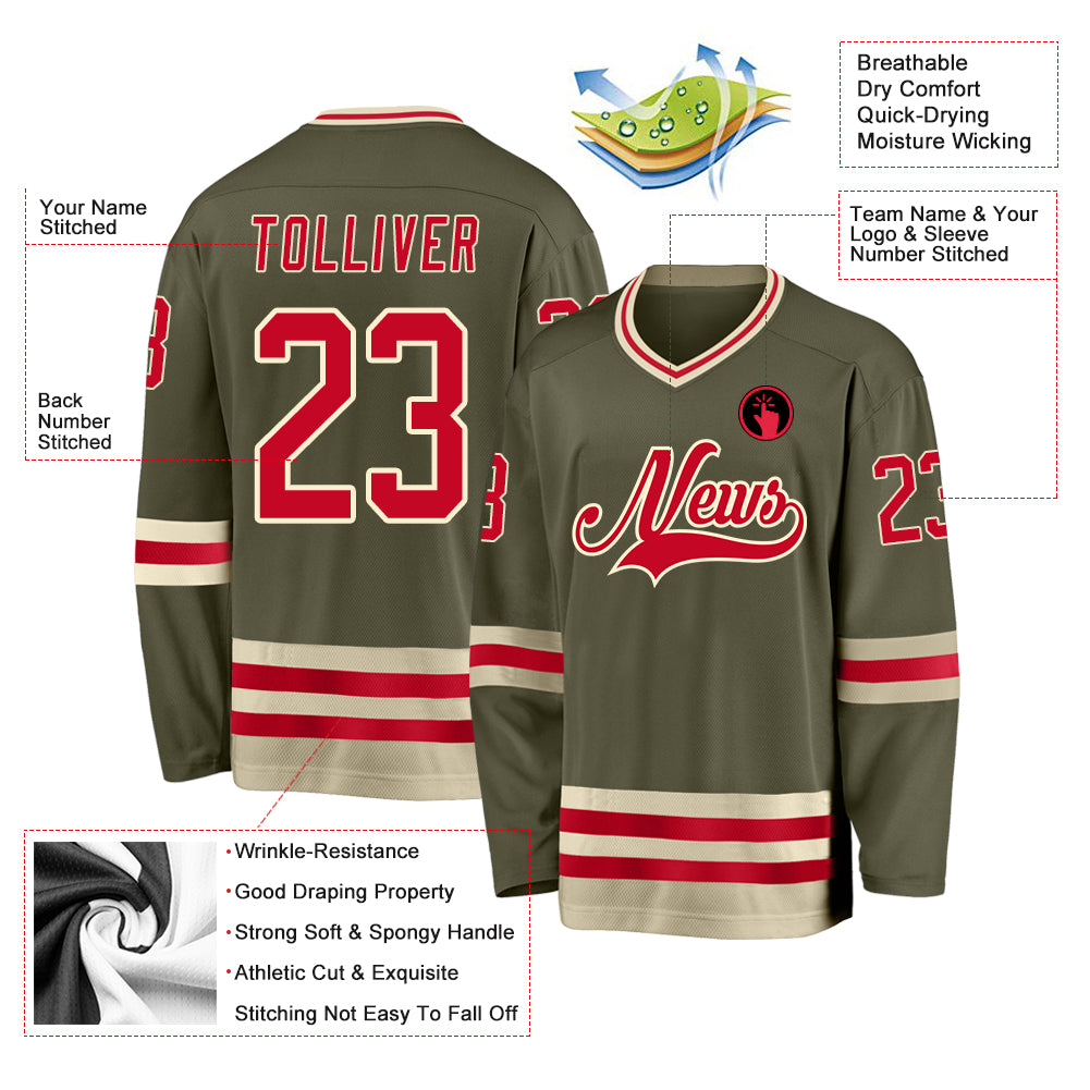 Salsa Red Hockey Jersey