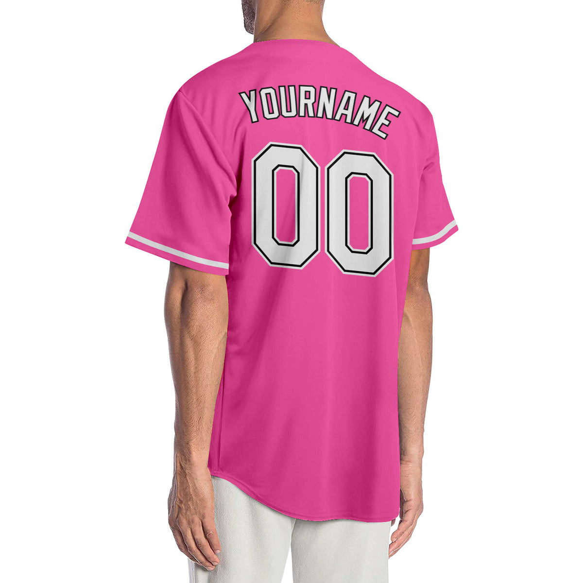 Cheap Custom Powder Blue Pink-White Authentic Baseball Jersey Free Shipping  – CustomJerseysPro