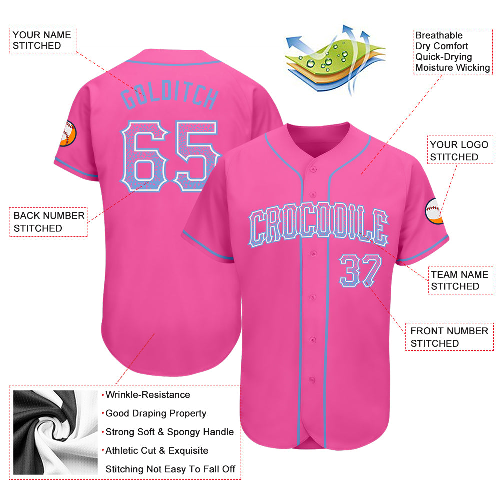 Cheap Custom White Pink-Light Blue Authentic Drift Fashion Baseball Jersey  Free Shipping – CustomJerseysPro