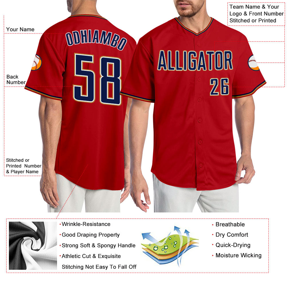 Baseball Jersey Atlanta Braves Player baseball jersey,. new, navy shirt  jersey
