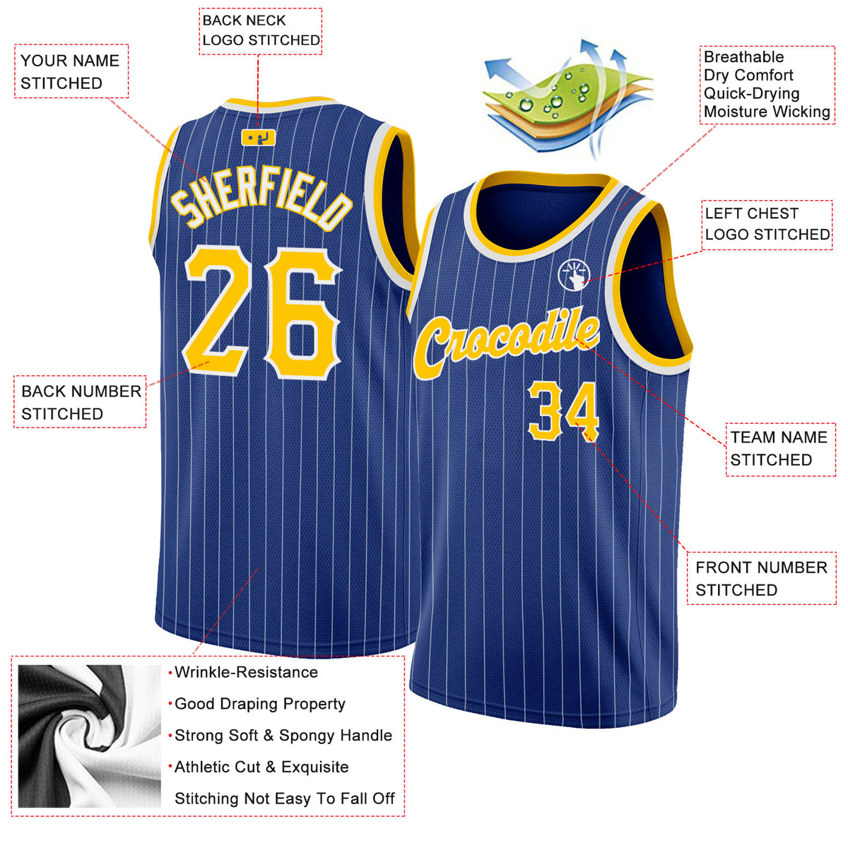 Cheap Custom Royal Royal-White 3D Pattern Design Anchors Authentic  Basketball Jersey Free Shipping – CustomJerseysPro