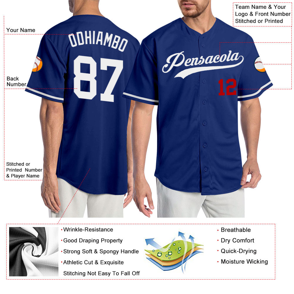 Personalized Dodgers Jersey: White Stitch Baseball Style