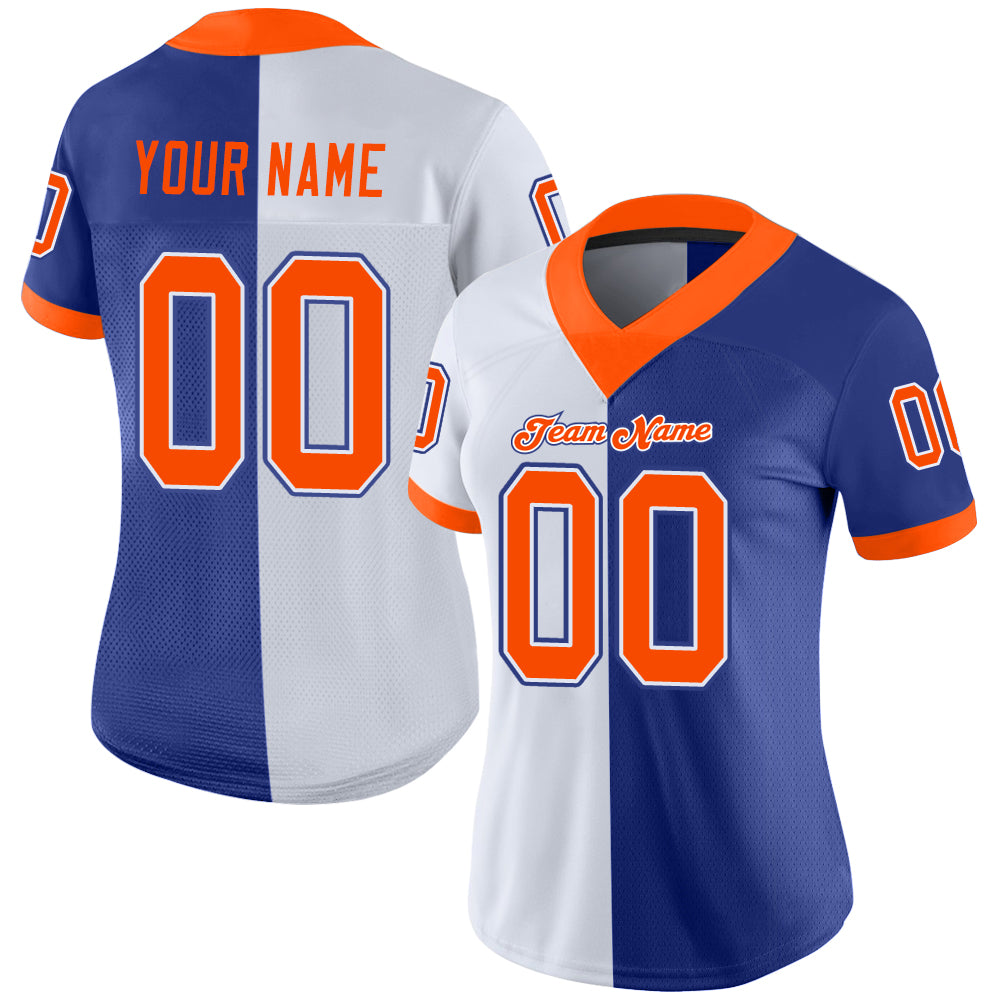 Cheap Custom Black Orange-White Mesh Split Fashion Football Jersey Free  Shipping – CustomJerseysPro