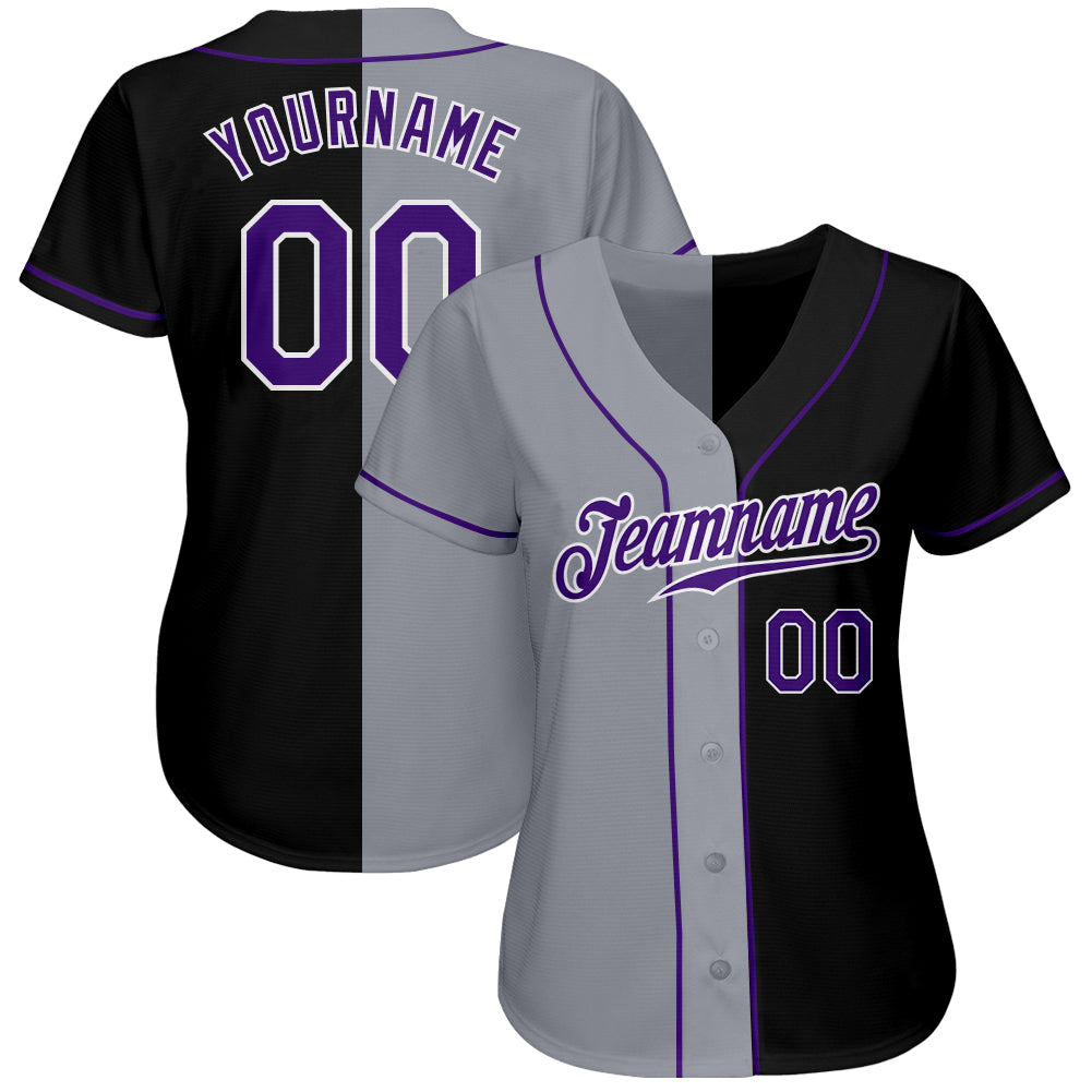 Cheap Custom Cream Gray Pinstripe Purple Authentic Baseball Jersey Free  Shipping – CustomJerseysPro