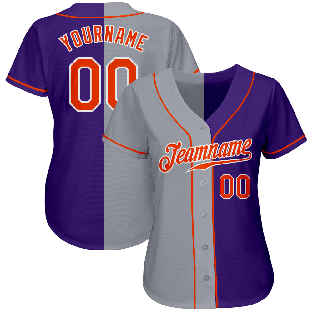 Available] New Custom Clemson Tigers Baseball Jersey Purple