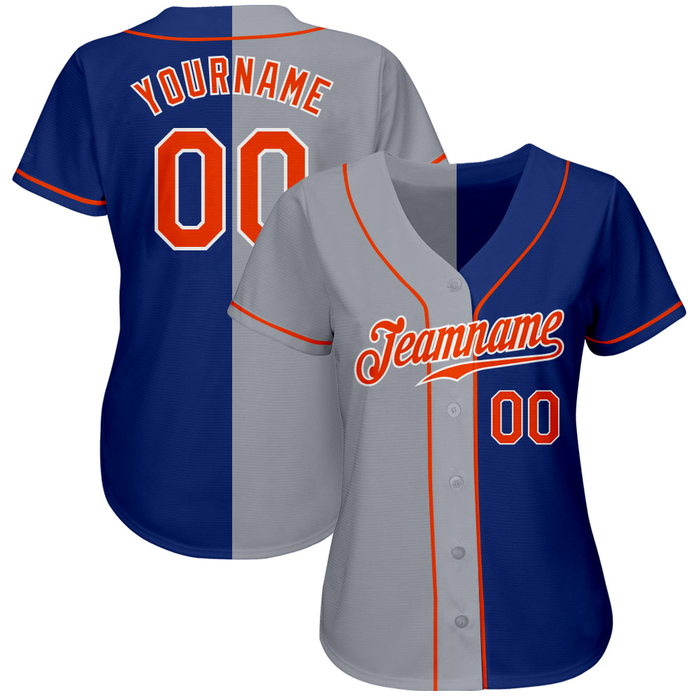 Custom Royal Orange-White Authentic Baseball Jersey – CustomJerseysPro