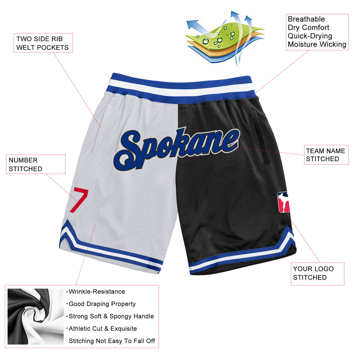 Shop Mitchell & Ness Orlando Magic Shorts (royal) online