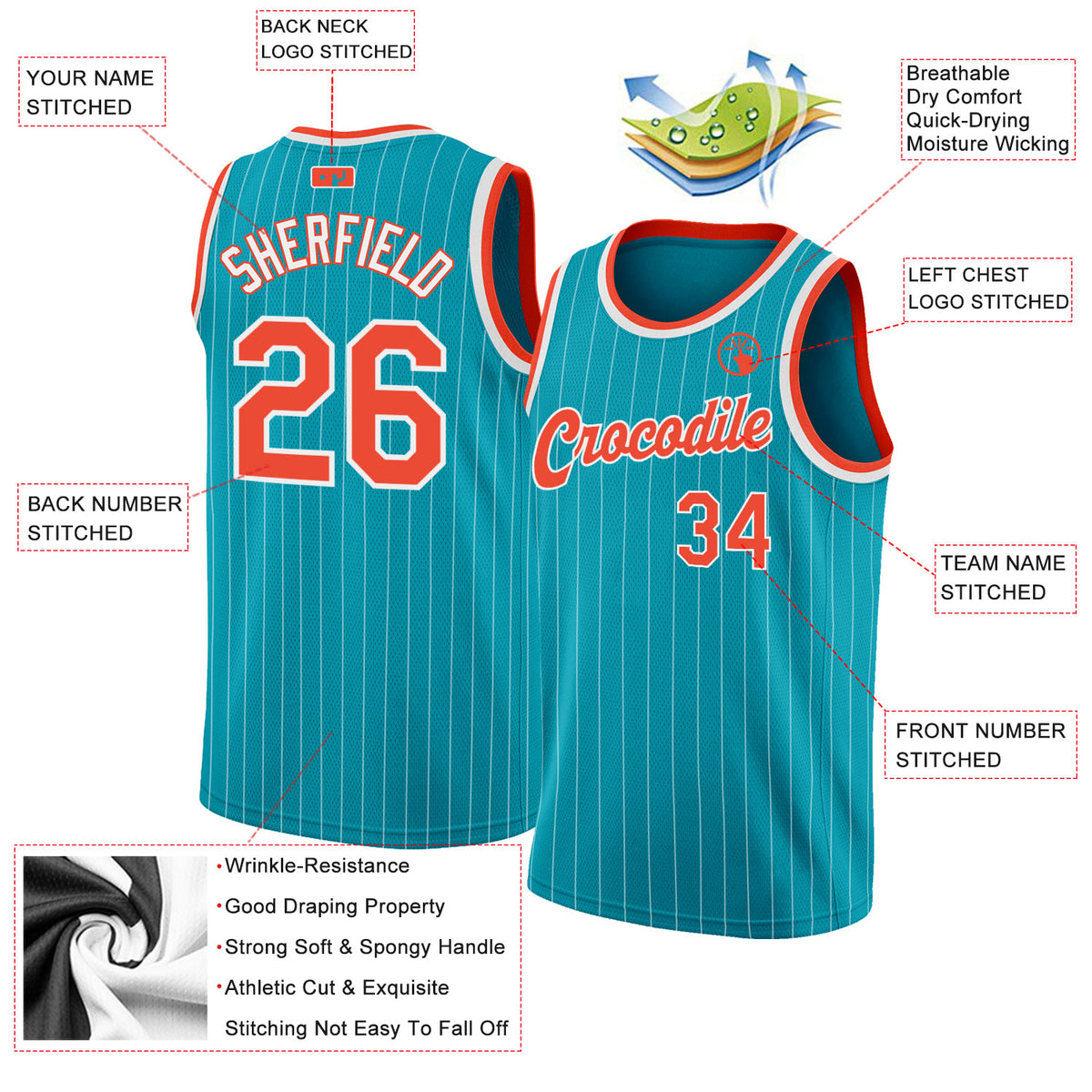 Cheap Custom Blaze Orange Teal-White Authentic Baseball Jersey