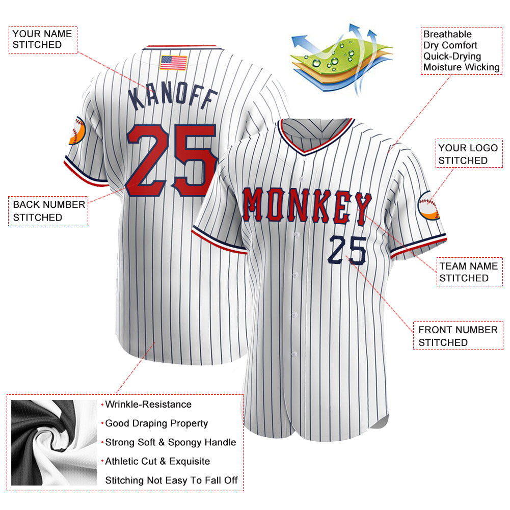 Pinstripe Baseball Jerseys  Custom Your Pinstripe Baseball