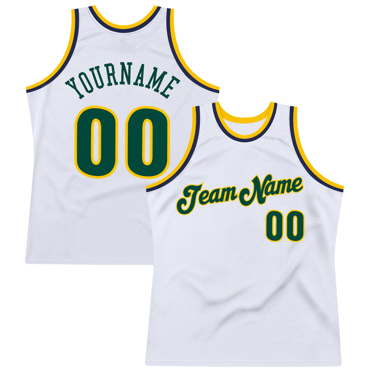 Custom Team Hunter Green Basketball Authentic Cream Throwback Jersey Red