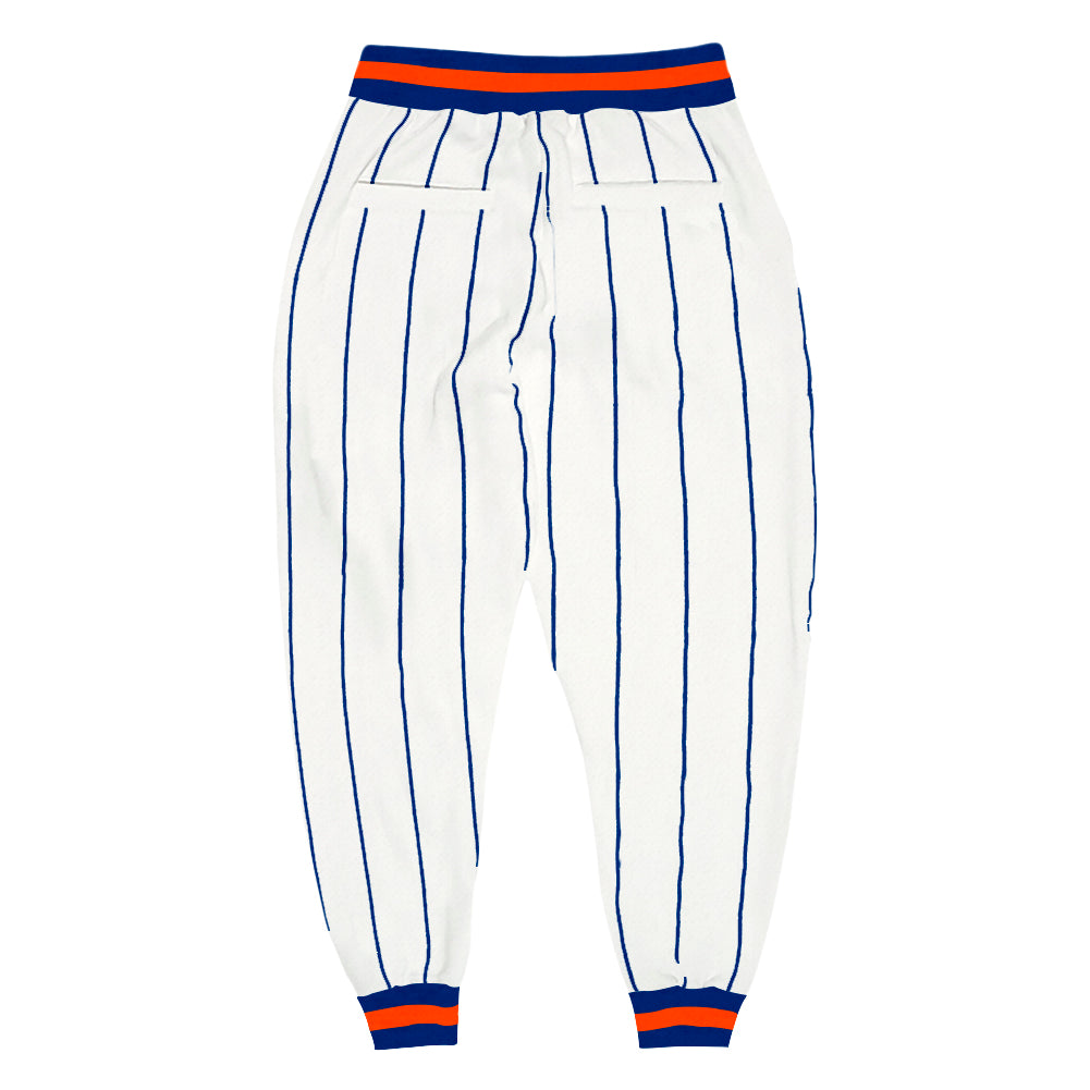 Cheap Custom White Orange Pinstripe Orange-White Sports Pants Free Shipping  – CustomJerseysPro