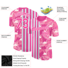 Load image into Gallery viewer, Custom 3D Pattern Design Tropical Famingo Performance T-Shirt
