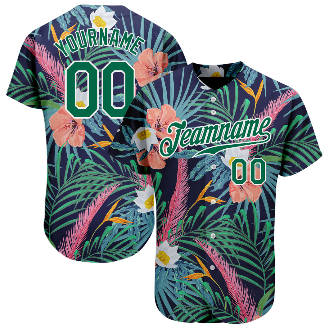 NFL Miami Dolphins 3D Flowers Leaf Hawaiian Shirt Summer Hot Gift