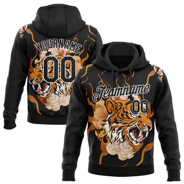 NFL Cincinnati Bengals Logo Flame Pattern 3D Hoodie Pullover Print