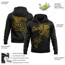 Загрузить изображение в средство просмотра галереи, Custom Stitched Black Yellow 3D Pattern Design Tiger And Flower Sports Pullover Sweatshirt Hoodie
