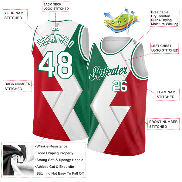 Best Youth Basketball Design Team Training Suit Sublimated Red White  Basketball Jersey