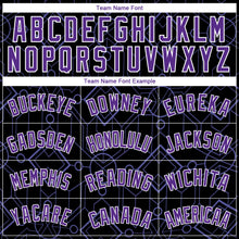 Загрузить изображение в средство просмотра галереи, Custom Black Purple-White Geometric Shapes Authentic City Edition Basketball Jersey
