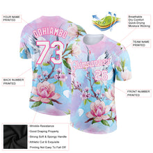 Загрузить изображение в средство просмотра галереи, Custom Pink White 3D Pattern Design Flowers Performance T-Shirt
