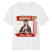 Charger l&#39;image dans la galerie, Custom White Red-Old Gold 3D Graduation Performance T-Shirt
