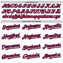 Laden Sie das Bild in den Galerie-Viewer, Custom White Red-Royal Line Authentic Baseball Jersey
